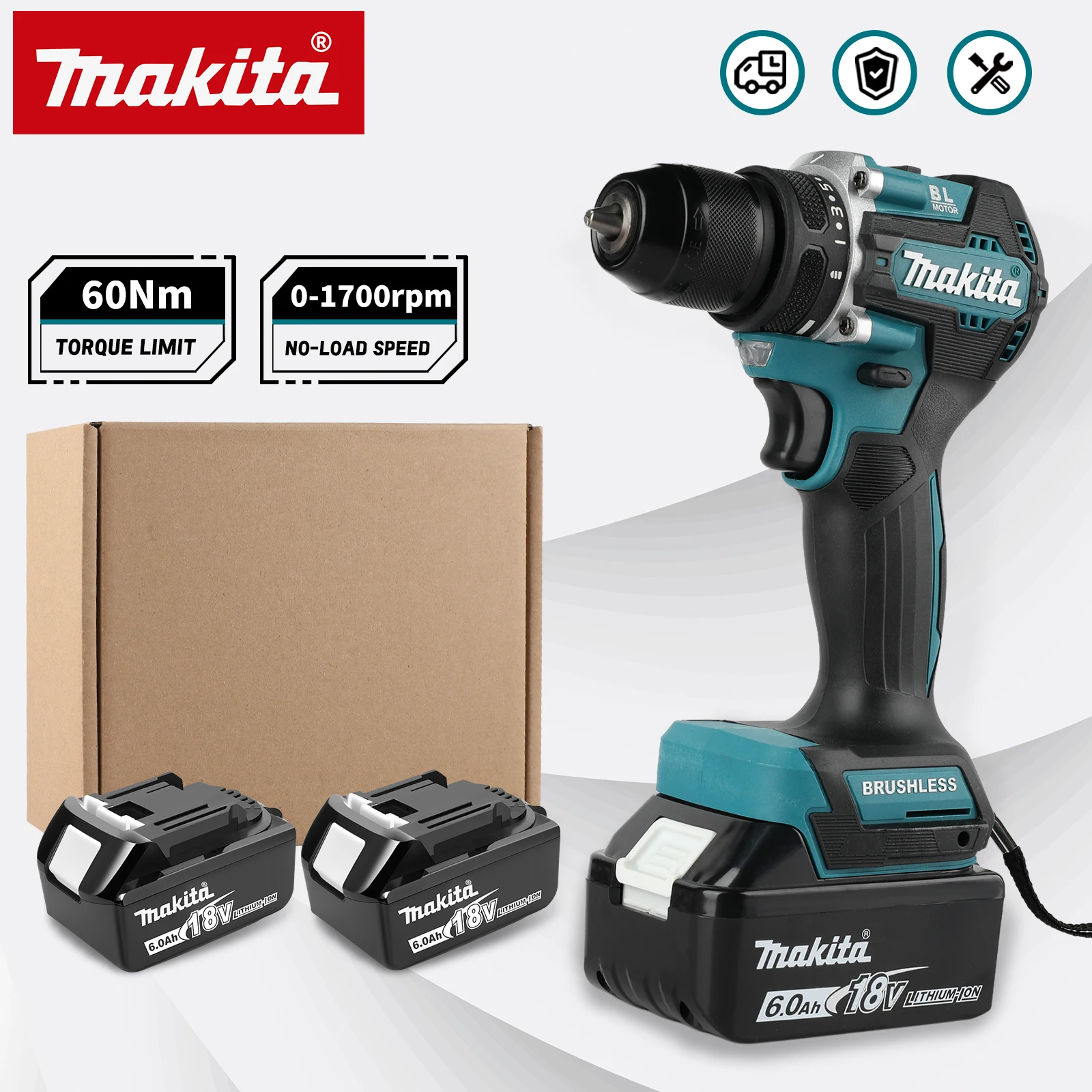 Makita Drill Ddf484 - Taladro Atornillador Makita DDF487 de 18V