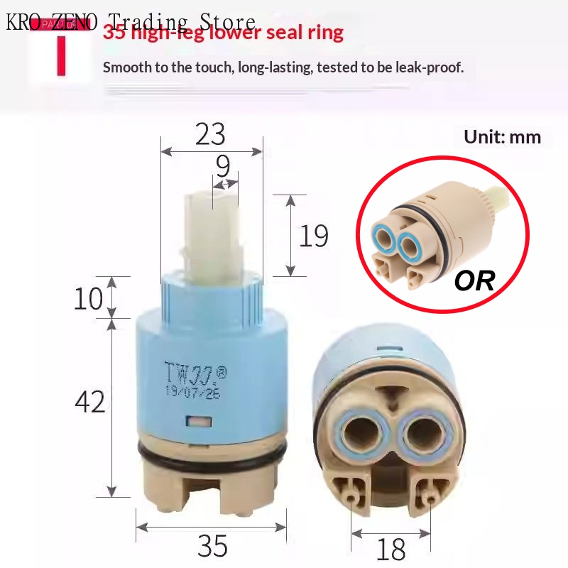 Basin Mixer Cartridge - 1 unidad de cartuchos cerámicos de