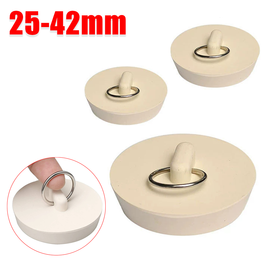 Drain Pipe Clip - Tapón de goma redondo para bañera,