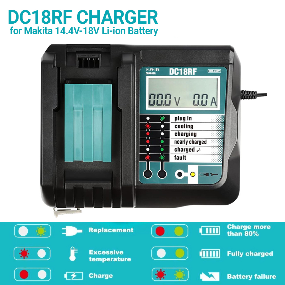 Makita Drill Hp1640 - Cargador súper rápido de iones de