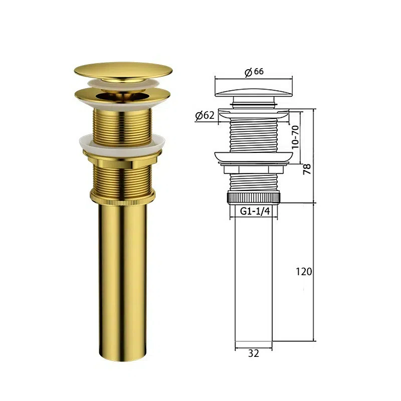 Drain Pipe Clip - Válvula de desagüe de lavabo de