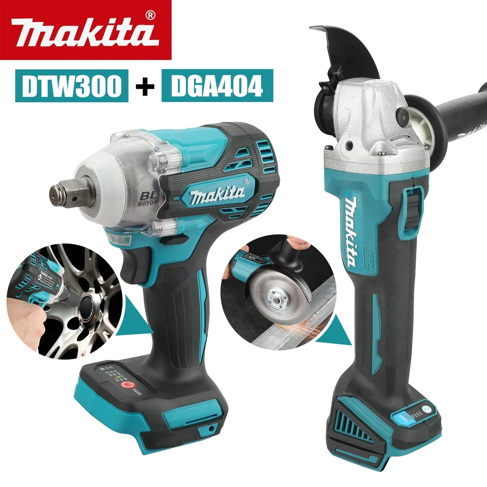 Makita Drill Dtw300 - Juego de herramientas Makita 2 en