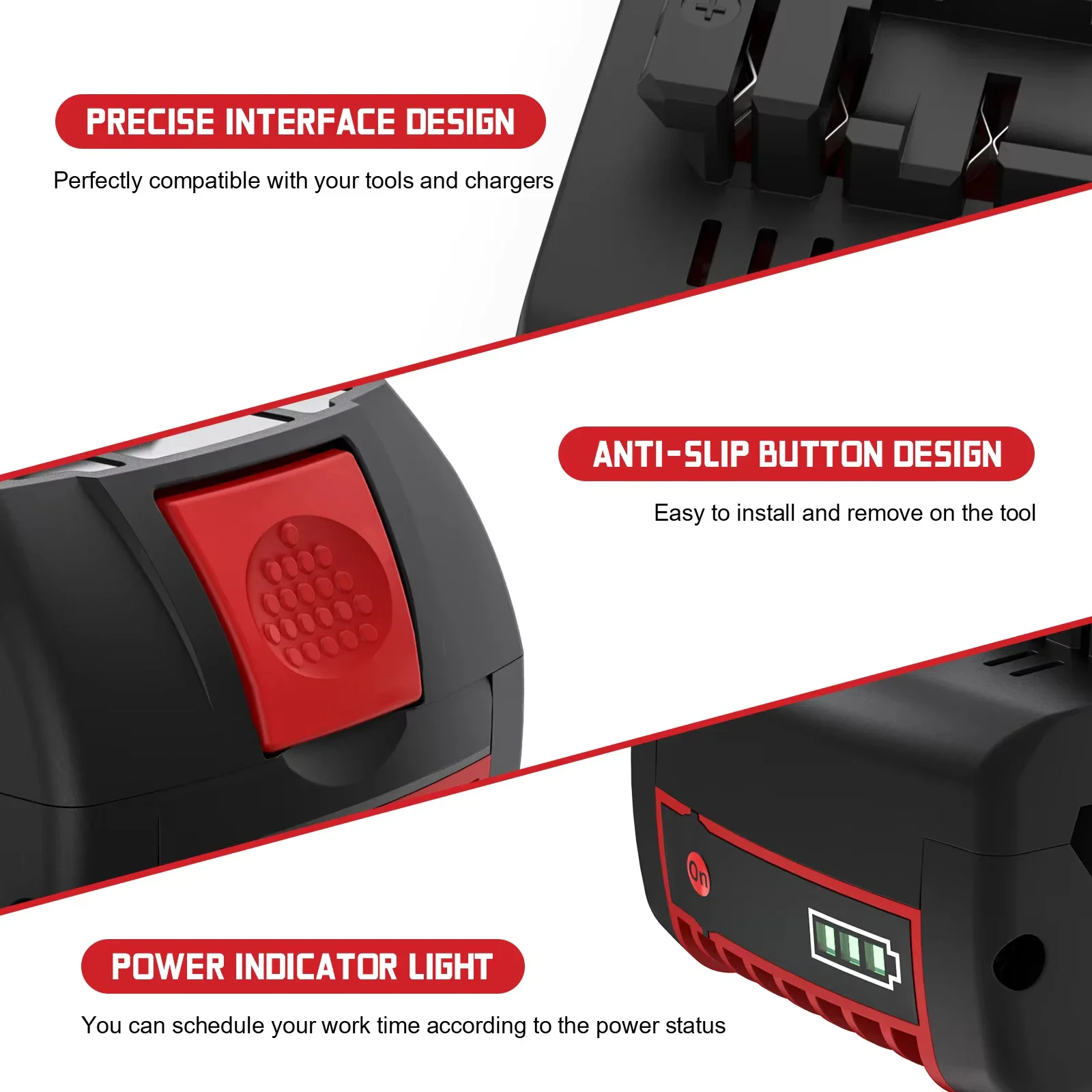Paquete de 2 Baterías de Herra - Bosch Drill Gsb 18V reseña y precio