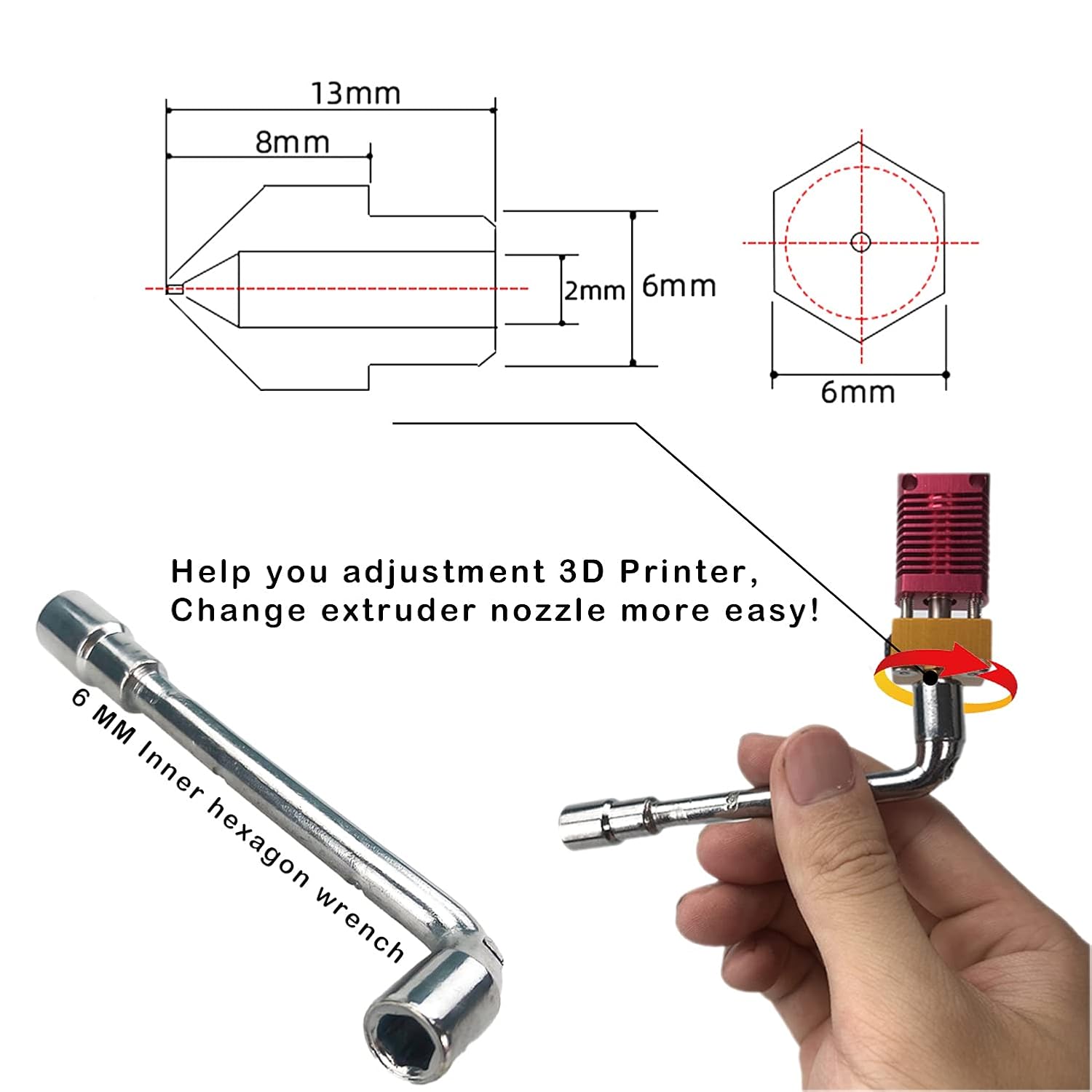 CREALITY 20 piezas MK8 boquill - Creality Printer K1 reseña y precio