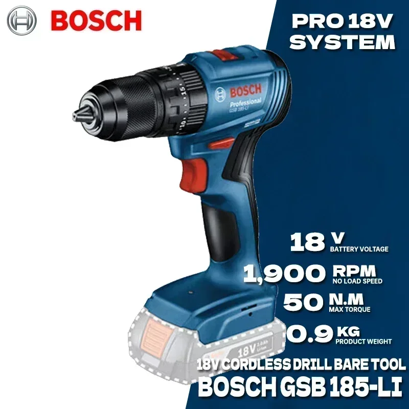 Taladro Percutor Inalámbrico B - Bosch Drill Gsb 18V reseña y precio