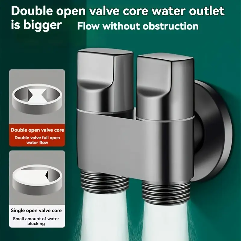 Grifo de doble salida de acero - Toilet Fill Valve reseña y precio