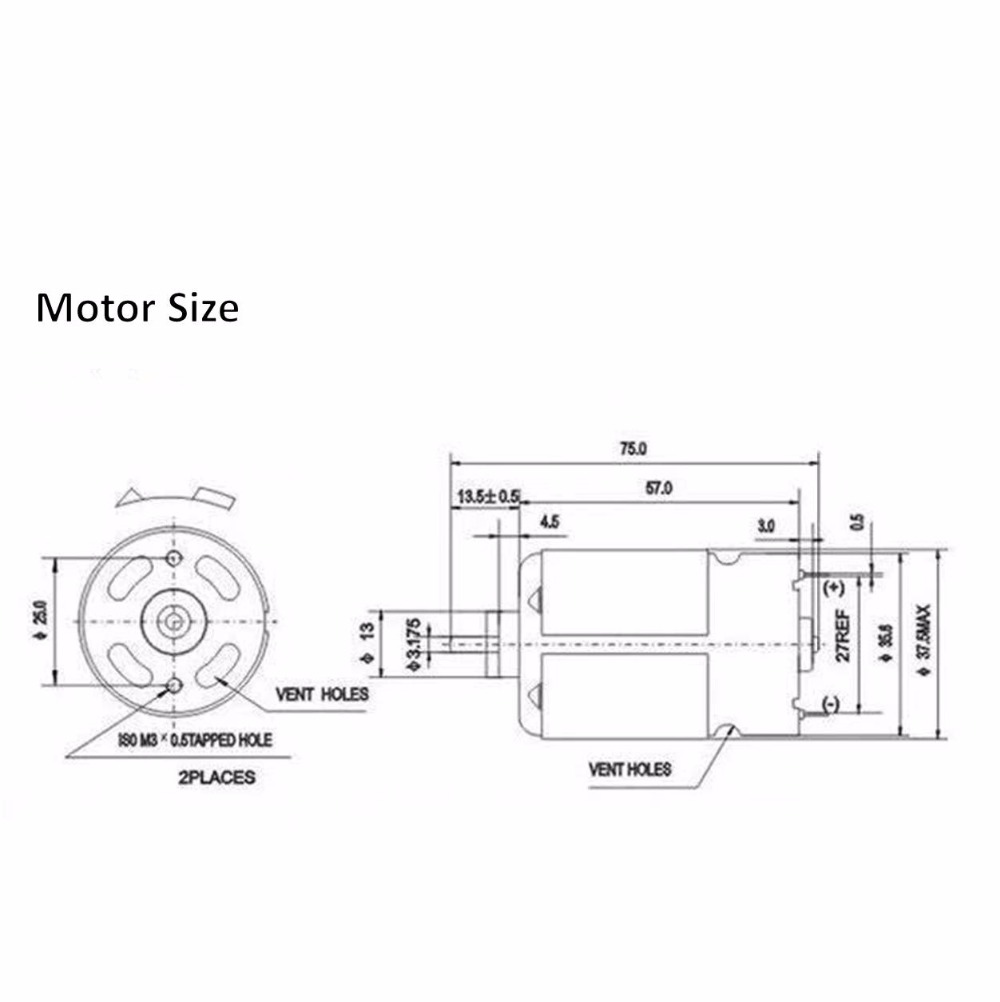 Motor DC RS550 13 dientes 13 d - Bosch Drill Gsb 18V reseña y precio