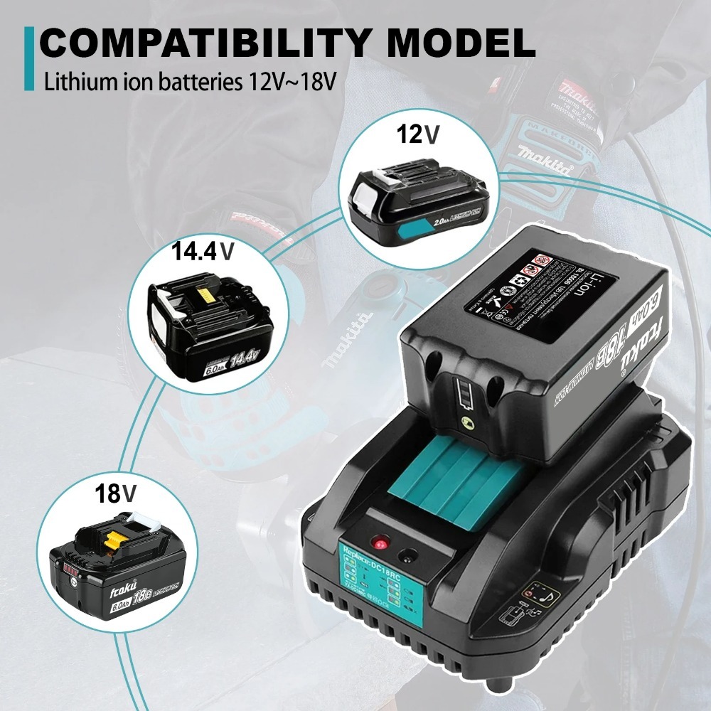 Cargador de batería de iones d - Makita Drill Hp1640 reseña y precio