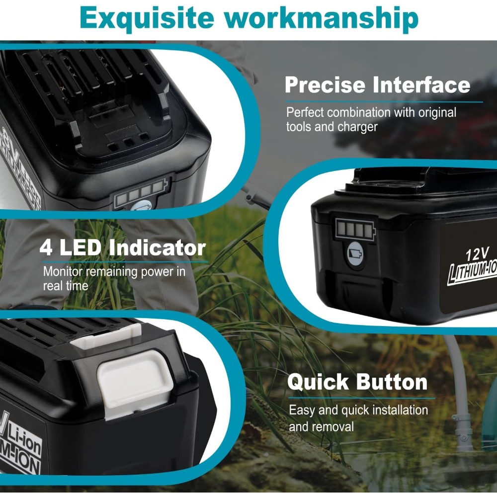 Batería de iones de litio reca - Makita Drill Hp1640 reseña y precio